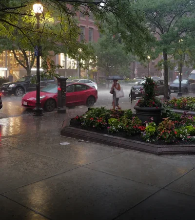 Na América tudo pode acontecer, até chover!