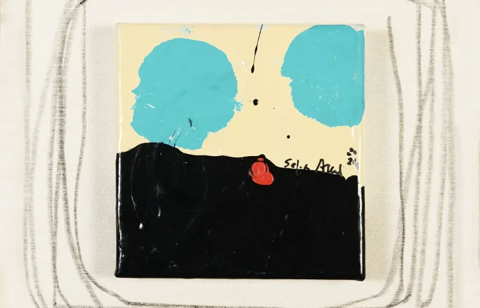 Ondulações III, 2024 Acrílico sobre tela 14x14 cm Sofia Areal