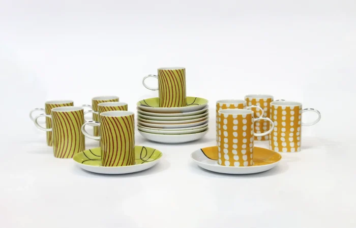 10 Chávenas com pires (6 + 4)