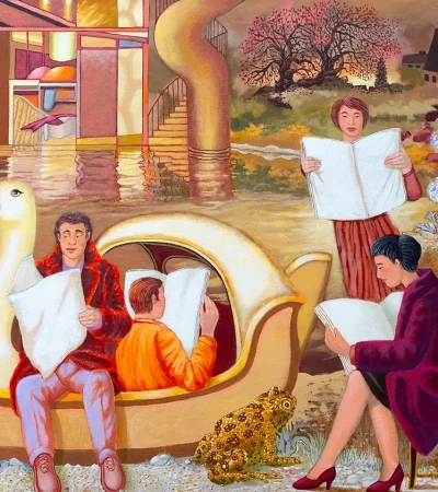 Lendo jornais sem letras